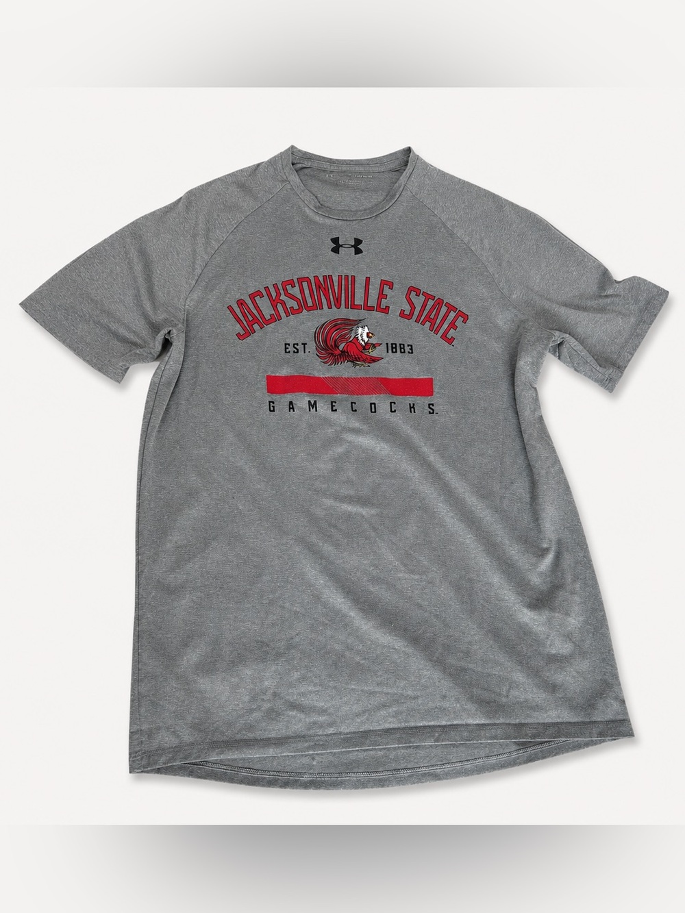 Grey Under Armour Jacksonville State Gamecocks performance graphic t-shirt